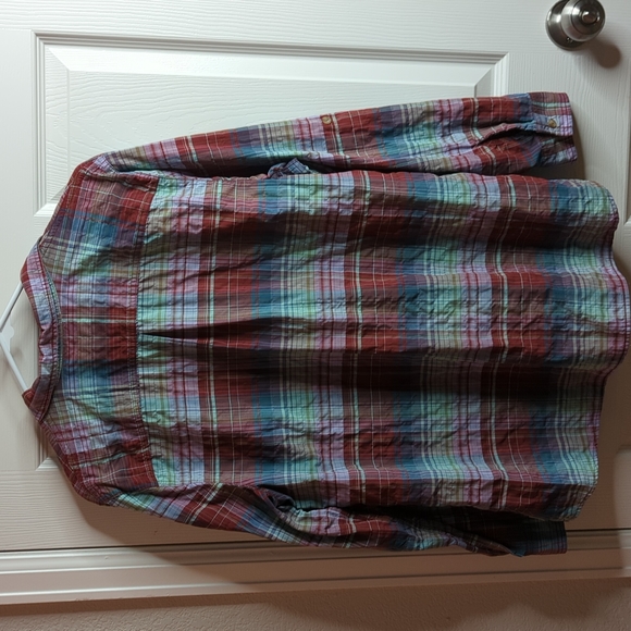 Eddie Bauer plaid long sleeve button down shirt size 2XL - Picture 2 of 6